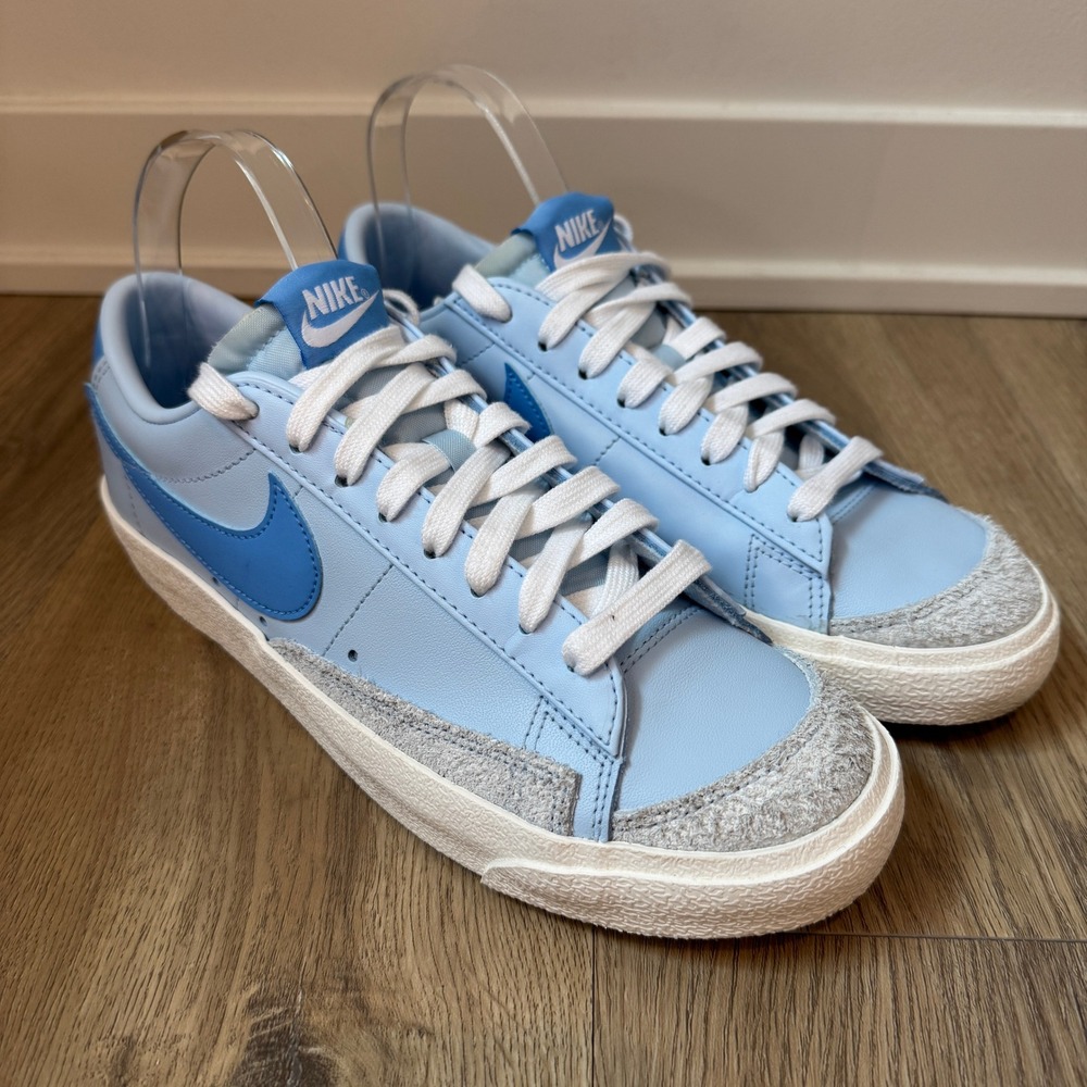 Nike Blazer Low '77 Vintage Celestine Blue Sail White FD0281-400 Men 7 W 8.5 EUC